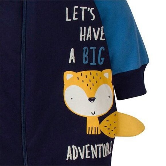 NWT Gerber Baby Boys 2-Pack Sleep N Play Awesome Fox 3-6 Months - Picture 3 of 7